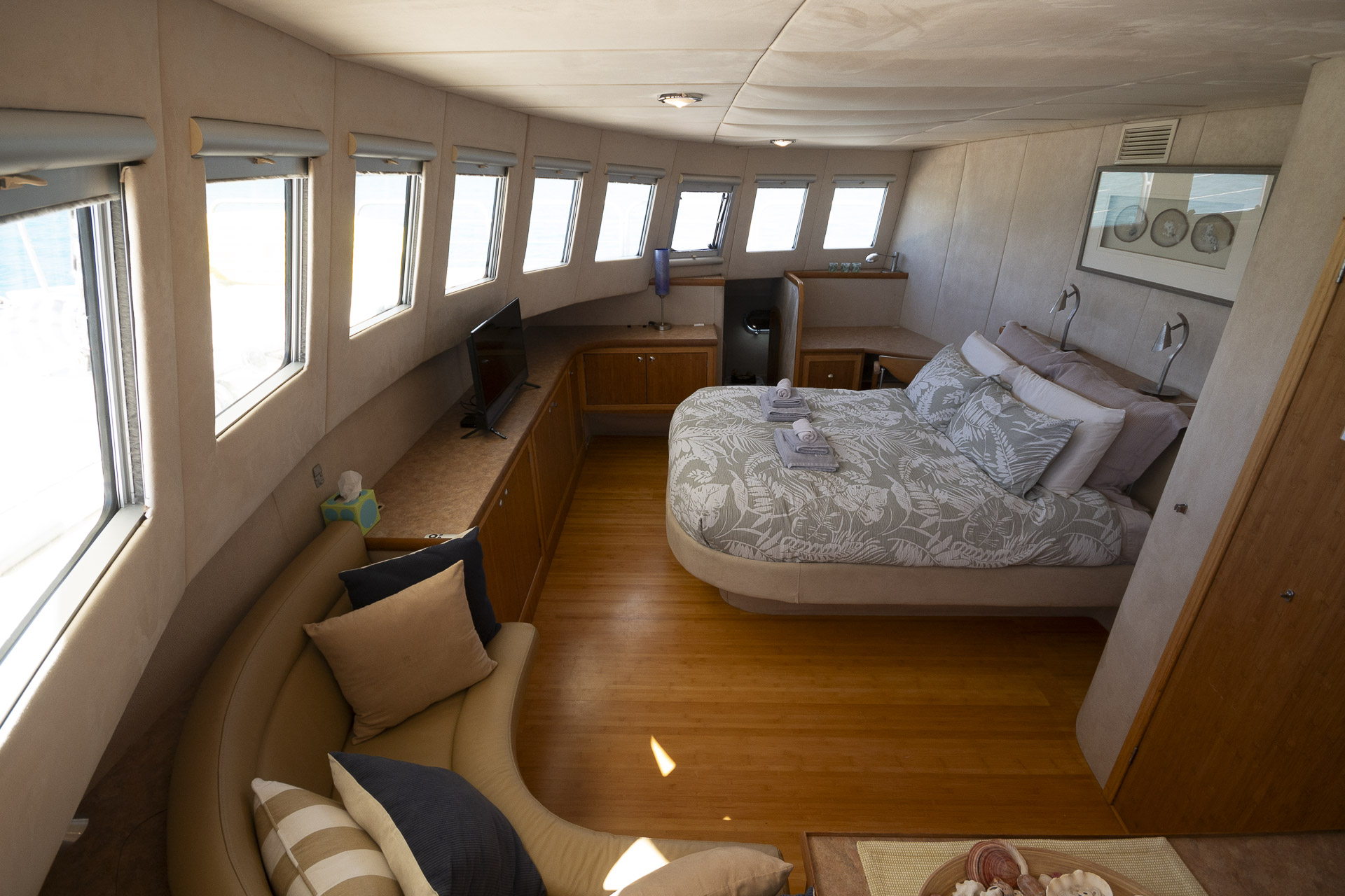 View of the Luxury stateroom.